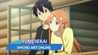 『LYRICS AMV』SWORD ART ONLINE ED FULL「YUMESEKAI - TOMATSU HARUKA」