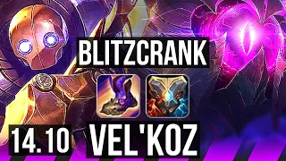 BLITZCRANK & Zeri vs VEL'KOZ & Jhin (SUP) | 5/1/16, 66% winrate | KR Master | 14.10