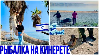 ИЗРАИЛЬ 🇮🇱/ РЫБАЛКА 🎣 НА КИНЕРЕТЕ / Отдых на море с ночевкой