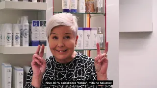 Sari Lahti-Hautamäki, Parturi-Kampaamo Solina, kertoo kokemuksistaan yrittäjänä.