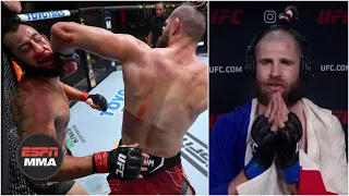 Jiri Prochazka reacts to his STUNNING spinning-elbow KO of Dominick Reyes | ESPN MMA