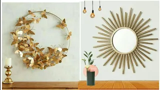 2 amazing  Unique Metallic Wall Art For Your Home Decor | DIY Room Decorating Ideas| craft hacks