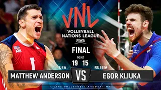 Matthew Anderson vs Egor Kliuka | USA vs Russia | FINAL VNL 2019