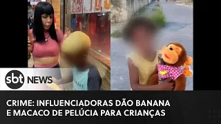 Influencers oferecem banana e macaco de pelúcia para crianças negras no Rio