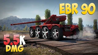 EBR 90 - 6 Kills 5.5K DMG - Correct! - World Of Tanks