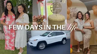 VLOG-Few Days in the life- Baby showers, Deep cleaning my closet, New Car & More!