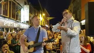 Flash Mob killarney county kerry Ireland with Liam o Connor and Christy dignam