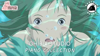 Greatest Studio Ghibli Soundtracks | Best Anime Songs Piano💎| BGM for relax, study, sleep