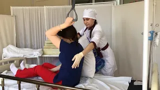 Размещение пациента лежа на боку
