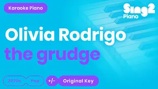 Olivia Rodrigo - the grudge (Piano Karaoke)