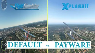 MSFS2020 vs X-Plane 11 | Payware vs Default Scenery Comparison