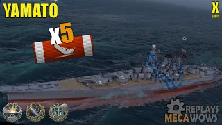 Yamato RANKED 5 Kills & 154k Damage | World of Warships Gameplay
