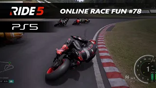 Ride 5 | 4K | PS5 | Online race fun # 78, Sugo track | Series 600 - 800 cc | First place |