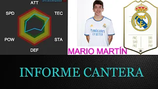 MARIO MARTIN ES UN FIJO PARA RAÚL EN EL REAL MADRID CASTILLA. UN CENTROCAMPISTA DEFENSIVO TOP.