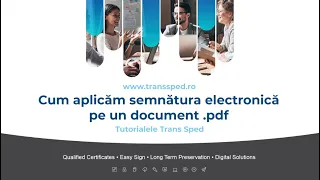 Cum aplicam semnatura electronica pe un document .pdf | Trans Sped