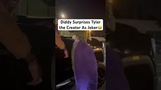 Diddy Surprises Tyler The Creator As Joker😂 #shorts #tylerthecreator