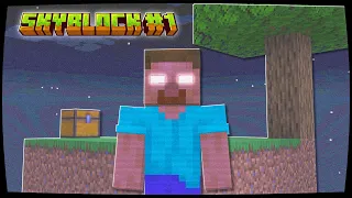 Minecraft'ta Herobrine'ı Skyblock'a Ekledim... | 1. Bölüm