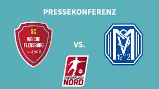 31. Spieltag Regionalliga Nord 23/24 | Weiche Flensburg 08 - SV Meppen | Pressekonferenz