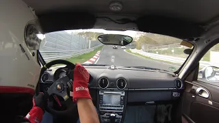 Porsche Cayman S 987 chasing 991 GT3 - Nürburgring