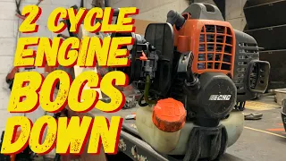 2 CYCLE ENGINE BOGS DOWN AND WONT REV UP / HIDDEN CARB ADJUSTMENTS