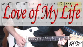 Queen. Love of My Life. Guitar cover. Chords, notes, tabs