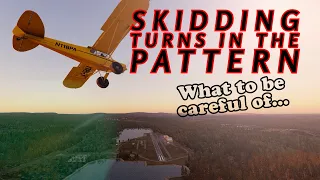 The Skidding Aircraft Turn , why it can be dangerous in the  pattern and result in a Stall/Spin