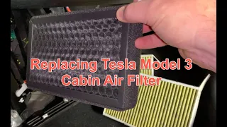 Tesla 2018 Model 3 Cabin Air Filter replacement