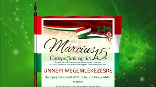 Ünnepi megemlékezés az 1848-as forradalom tiszteletére - Tiszalök, 2023.03.14