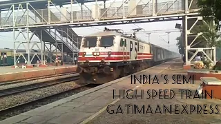 Gatimaan Express Dusty Skip at Rundhi @ 160 Kmph