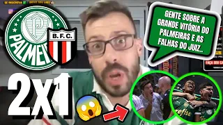 FALOU TUDO!⚠️ FACINCANI SOBRE VITÓRIA DO PALMEIRAS 2X1 BOTAFOGO SP! FALHA DO JUIZ! RÔMULO E ESTEVÃO!