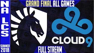 TL vs C9 Full Series Live | NA LCS Playoffs Grand Final Summer 2018 | Team Liquid vs Cloud9