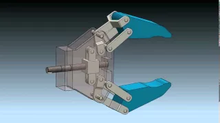 Robot Gripper Mechanism in SolidWorks 2012