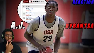 In 2-3 Years He's Going To Be Nasty!| Reacting To A.J. Dybantsa Is NBA READY At 16 Years Old!