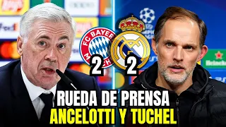 🎙️RUEDA DE PRENSA CARLO ANCELOTTI Y THOMAS TUCHEL TRAS EL EMPATE (NOTICIAS DEL REAL MADRID )