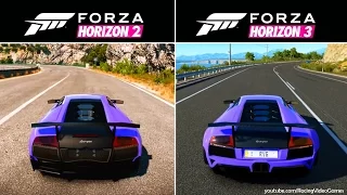 Forza Horizon 3 vs. Forza Horizon 2 | Graphics, Sound, Rain & Weather Gameplay Comparison (Xbox One)