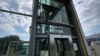2x 2017 ThyssenKrupp MRL Traction elevators @ Metrostation Schiedam Nieuwland, Netherlands