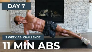 Day 7: 11 Min ABS WORKOUT at Home // Shredded: 2 Week Ab Challenge
