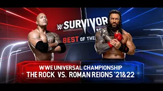 If Rock be the Opponent 0f Roman Reigns || WWE UNIVERSAL CHAMPIONSHIP || WWE 2K22