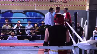 V Warszawski Turniej Muay Thai Mariusz Domański vs Łukasz Radosz