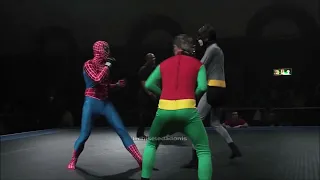 Spiderman vs Batman & Robin | 2 vs 1 Handicap MMA FIGHT | Marvel vs DC