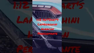 Lamborghini Huracan Performante by AUTOart's. Colour Blue Glauco 1:12 Scale