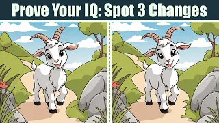 Spot The Difference : Prove Your IQ - Spot 3 Changes | Find The Difference #184