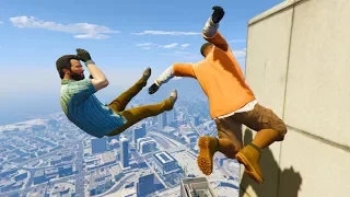 GTA 5 CRAZY Jumps/Falls Compilation #2 (Grand Theft Auto V Fails Funny Moments)