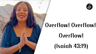 “Overflow! Overflow! Overflow!” 🔥(Isaiah 43:19) #promotion #favor #success