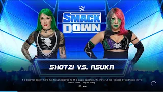 WWE 2K22 Shotzi vs Asuka Smackdown