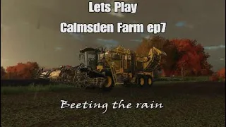 Lets Play Calmsden Farm ep7 Farming Simulator 22 - Beeting the rain!