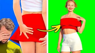 DIY-Kleider-HACKS für CLEVERE MÄDCHEN || Mode-Hacks und DIY-Kleider-Tricks die du wissen solltest