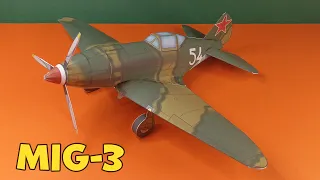 MiG 3 Paper Model | Paper Craft | How to make at Home | DIY MiG-3 | Homemade Model | DIY Aircraft