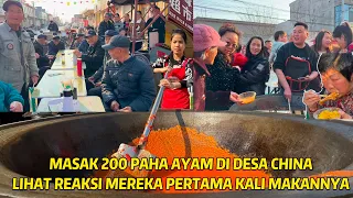 MASAK BESAR 200 RENDANG PAHA AYAM UNTUK ORANG DESA CHINA, NENEK UMUR 80 MAU MAKAN 6 PORSI!