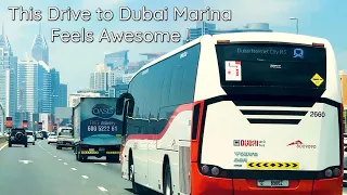 Drive to Dubai Marina 4K